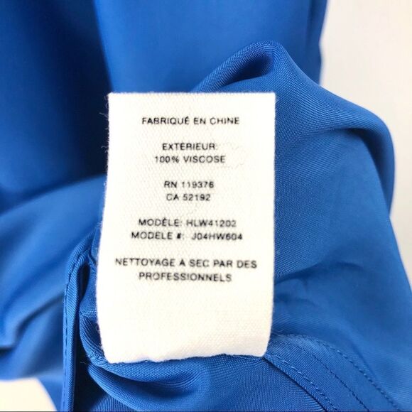 NEW Helmut Lang Cerulean Blue Sleeveless Elasticated Viscose Dress Size 0 - Picture 7 of 7